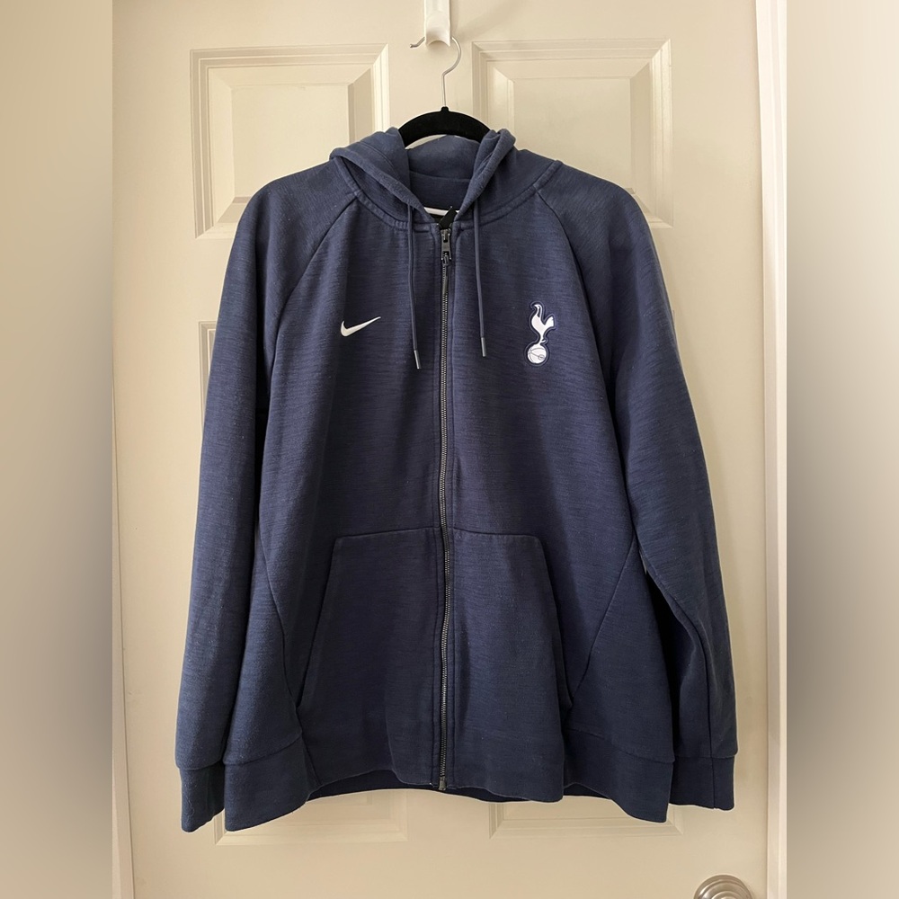 Men’s Tottenham Hotspur Futbol Nike Soccer England Hoodie sweatshirt Navy L